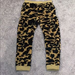 BAPE 1st Camo Boa Pants Green